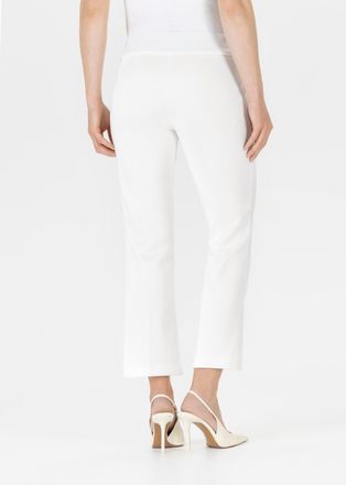 Stehmann Stoffhose STEHMANN, Damen, Gr. 34, N-Gr, weiss (sanftes wei&szlig;,087), Obermaterial: 100% Polyester, unifarben, regular fit 7/8-L&auml;nge, Hosen Stoffhose, So