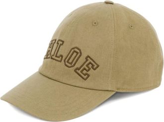 Chlo&eacute; Deep Khaki Logo Baseball Hat
