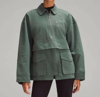 lululemon Glyde 2-In-1 Adaptable Jacket In Dark Forest