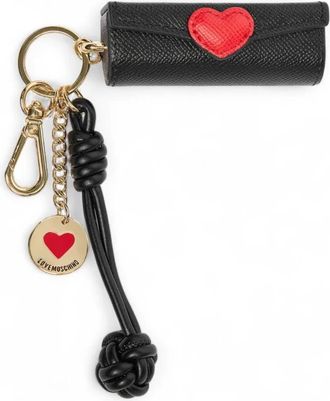 Love Moschino Sleutelhanger - Dames - Sleutelhangers & Tashangers - Zwart - ONE Size - Leer - Accessoires