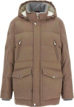 Brunello Cucinelli Flannel Down Jacket