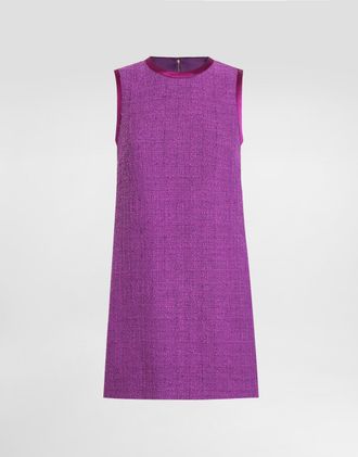 Dolce & Gabbana Dress In Rachel Tweed - Woman Dresses Purple 38