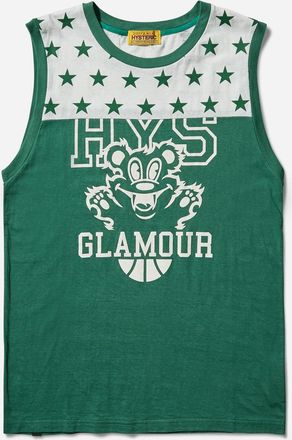 Hysteric Glamour Women s Fire Bear College Sleeveless Top Green