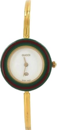 Gucci Pre-owned Vintage Polshorloge - Dames - Vintage Horloges - Wit - ONE Size - Vintage