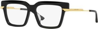 Bottega Veneta 53mm Rectangle optical glasses in Black at Nordstrom