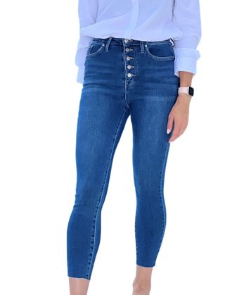 YMI Monica Skinny Jean In Dark Blue