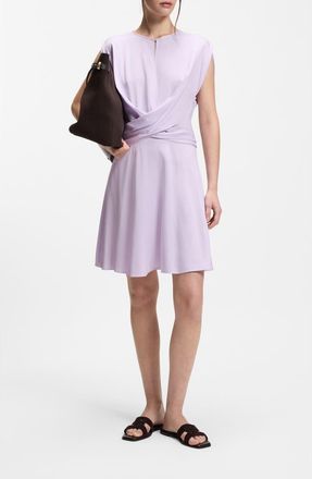 BOSS Devari Wrap Bodice Dress in Lavendar Tide at Nordstrom, Size 18