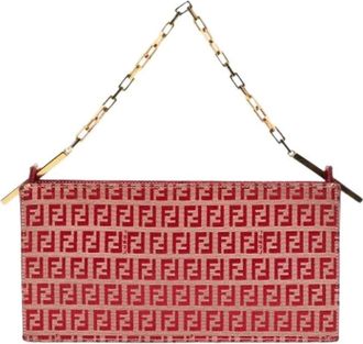 Fendi Pre-owned Shoulder Bags, female, Red, Size: ONE SIZE Pre-owned Vintage Shoulder Bag