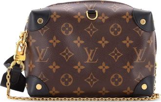 Louis Vuitton Petite Malle Souple Handbag Monogram Canvas shoulder bag - Bruin