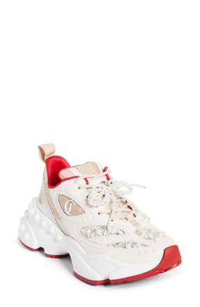Christian Louboutin So Flo Perla Sneaker in Pearl at Nordstrom, Size 10.5Us