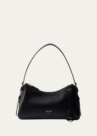 Prada Aimee Medium Leather Shoulder Bag