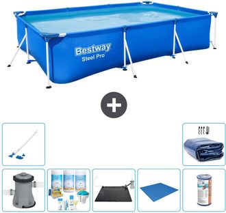 Bestway Piscina Bestway Steel Pro Rectangular - 300x201x66 Cm - 8-piezas S21569