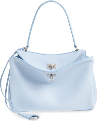 Balenciaga Small Rodeo Leather Top Handle Bag in Cloudy Blue at Nordstrom