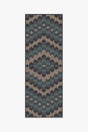 Ruggable Kishale Lake Forest Blue Re-Jute Washable Rug