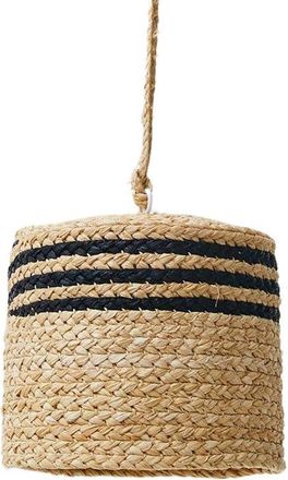 Indego Africa Striped Braided Raffia Small Lamp Shade in Natural at Nordstrom