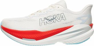 Hoka One One Mens Mach X 3 Sneakers In White/alabaster