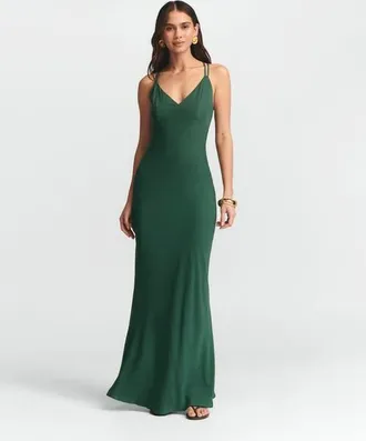 ST MRLO Isadora Slip Dress in Peacock at Nordstrom, Size 6