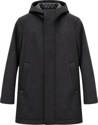 Manuel Ritz Cappotto in Neoprene - - Coats - Uomo - Grigio - XL