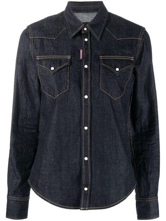 Dsquared2 classic denim shirt - women - Cotton - 36 - Blue