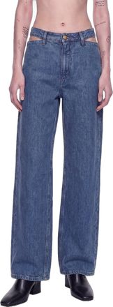 Jil Sander Cut-Out 5 Pocket Jeans