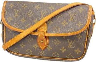 Louis Vuitton Pre-owned Cross Body Bags, female, Brown, Size: ONE SIZE Pre-owned Gibeciere PM Shoulder Bag