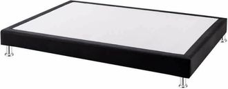 Colchones Aznar Canap&eacute; Colch&oacute;n Fijo L&aacute;minas Tela Poli-piel Altura 16 Cm Negro - 90x190 Cm