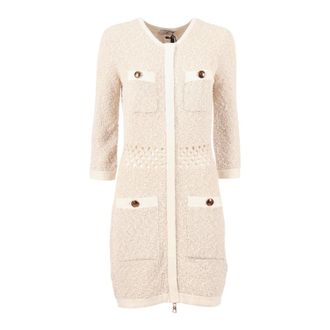 Elisabetta Franchi Abito di Maglia - Dames - Lange truien - Geel - L - Truien & Vesten