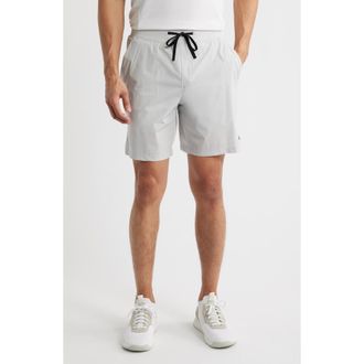 BOSS Active Move 7-Inch Athleisure Shorts in Light Grey at Nordstrom Rack, Size Xx-Large