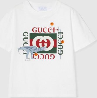 Gucci Kids - Cotton T-shirt With Print, Size 10 years, White