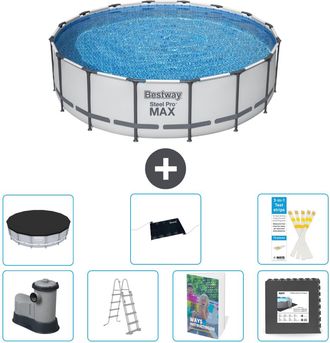 Bestway Piscina Bestway Steel Pro Max Redonda - 488x122 Cm - 8-piezas S543