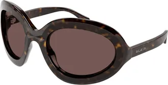 Alaia AA0101S 002 Womens Sunglasses Brown Size 65