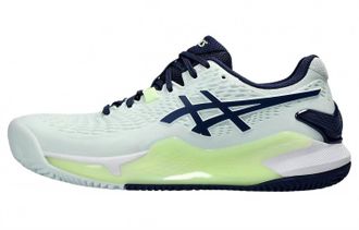Asics Womens Gel-Resolution 9 Tennis Shoes In Pale Mint/blue Expanse