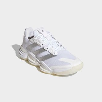 adidas Hallenschuh ADIDAS PERFORMANCE STABIL 16 INDOOR, Damen, Gr. 43, weiss (ftwwht, silbermet, greone), Synthetik, Textil, Schuhe Hallenschuh, Handballschu