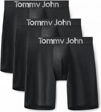 Tommy John 3-Pack 360 Sport 8-Inch Essentials Boxer Briefs in Black at Nordstrom, Size X-Large