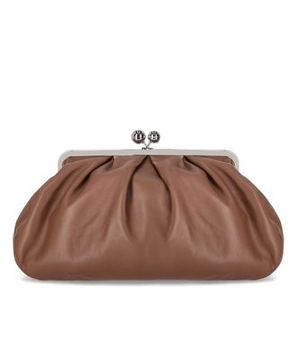 Weekend by Max Mara Pasticcino Provino gro&szlig;er hellbrauner Kupplungsbeutel