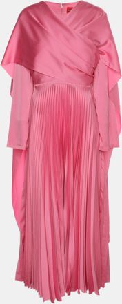 Solace London Pink Satin Long Dress