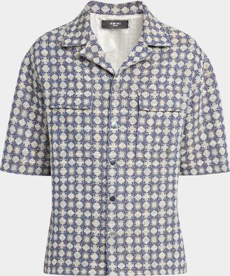 Amiri Mens MA Quad Boucle Camp Shirt