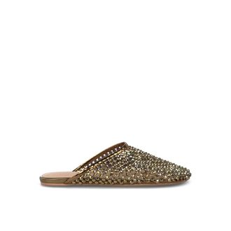 Alma En Pena Flat Mule Mesh Sandal - Dames - Slip ons - Geel - 36 EU - Schoenen