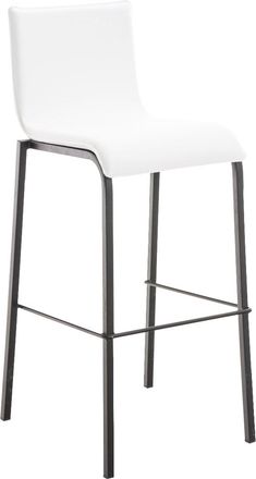 Clp Taburete Avola Con Base De Metal Negro Blanco