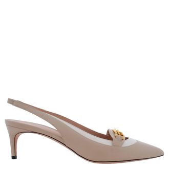 Bally Dianet 55 Leather Slingback Pumps