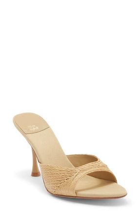 Jeffrey Campbell Agent Slide Sandal in Natural Raffia at Nordstrom, Size 8.5