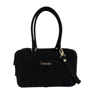 Braccialini Sara Schoudertas - Dames - Tassen - Zwart - Maat: ONE Size Leer