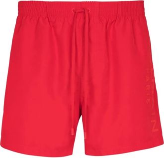 Balmain Costume da bagno con ricamo - Rosso