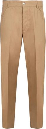 Bottega Veneta Katoenen Twill Bush Broek - Heren - Slim Fit Broeken - Beige - M - Katoen - Broeken