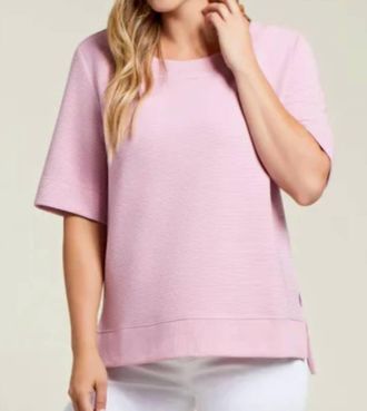 Tribal Ottoman Boat Neck Top In Lily