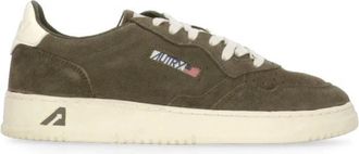 Autry Green Suede Leather Trainers