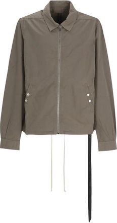 Rick Owens Zipfront Jas - Heren - Zomerjassen - Bruin - M - Katoen - Jassen