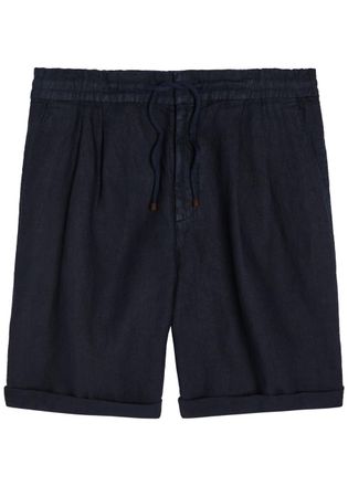 Brunello Cucinelli Bermuda Linen Shorts - Navy - 52 (IT52 / XL)