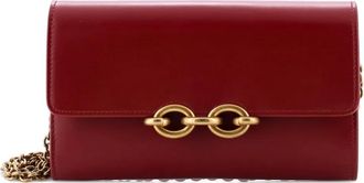 Saint Laurent Le Maillon Chain Wallet Leather crossbody bag - Rood