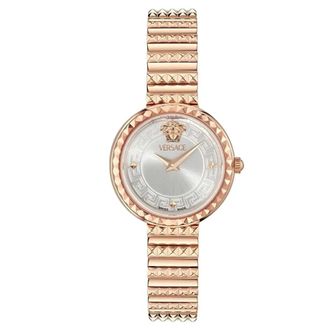 Versace Greca Goddess Petite Horloge - Dames - Horloges - Geel - ONE Size - Accessoires